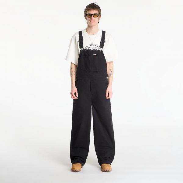 Džíny Dickies Loose Canvas Bib Black M