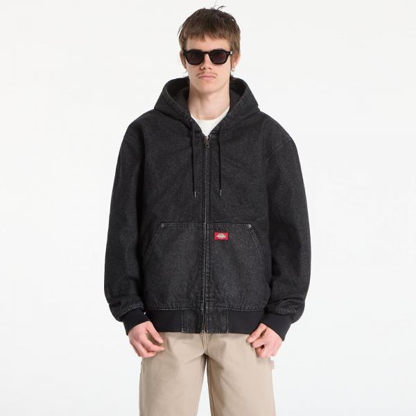 Bomber Dickies Lined Denim Hooded Bomber Black Wsh Faded M