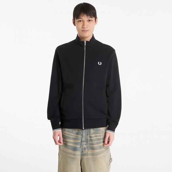 Mikina FRED PERRY Zip Through Sweatshirt Black M