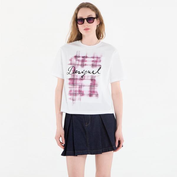 Tričko Desigual Ts Cracovia T-Shirt White XS