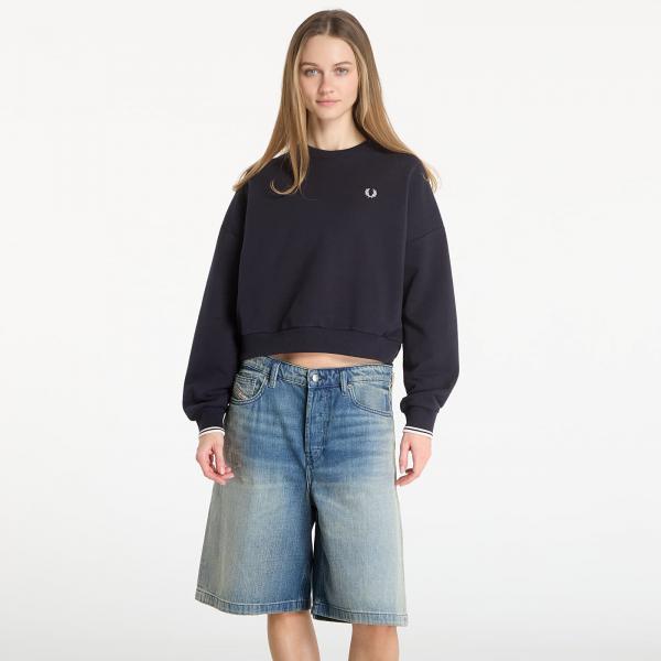 Mikina FRED PERRY Tipped Sweatshirt Navy 8