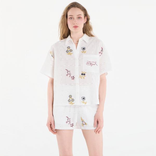 Košile Desigual Cam Martin Shirt White XS