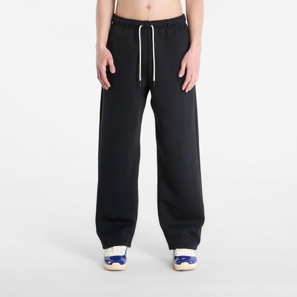 Tepláky Nike Standard Issue Men's Therma-FIT Brushed Open-Hem Basketball Pants Black/ Pale Ivory XL
