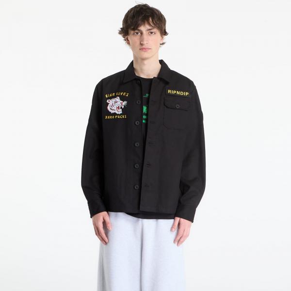 Bunda RIPNDIP Nine Militarty Shirt Jacket Black S