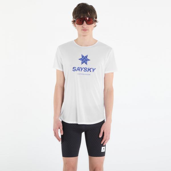 Tričko SAYSKY Zig Zag Flow T-shirt White L