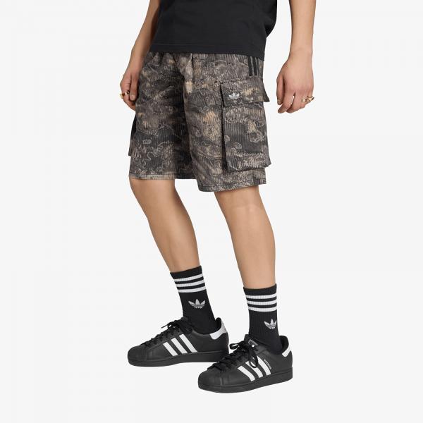 Šortky adidas Adilenium Season 5 Aop Cargo Shorts Chalk Pearl/ Wonder Taupe 29