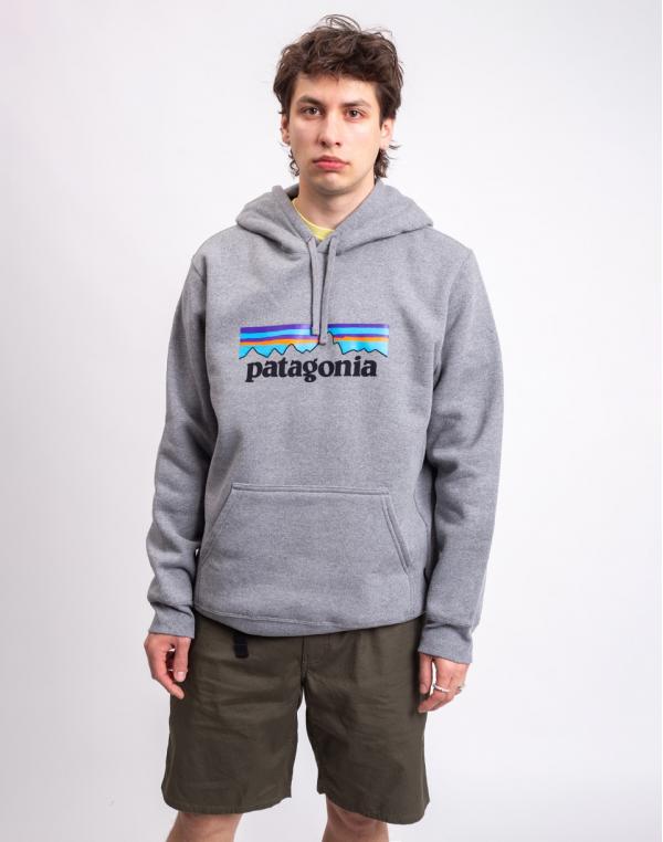 Patagonia M's P-6 Logo Uprisal Hoody Gravel Heather S
