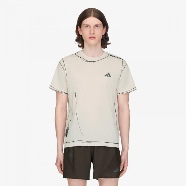Tričko adidas Adi365 Sftm Running Unitefit T-Shirt UNISEX Halo Ivory XS