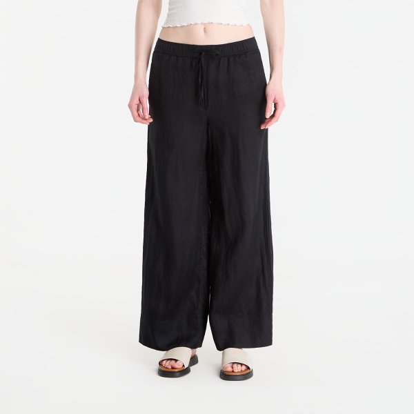 Kalhoty Tommy Hilfiger Ess Linen Pull On Pants Black XS