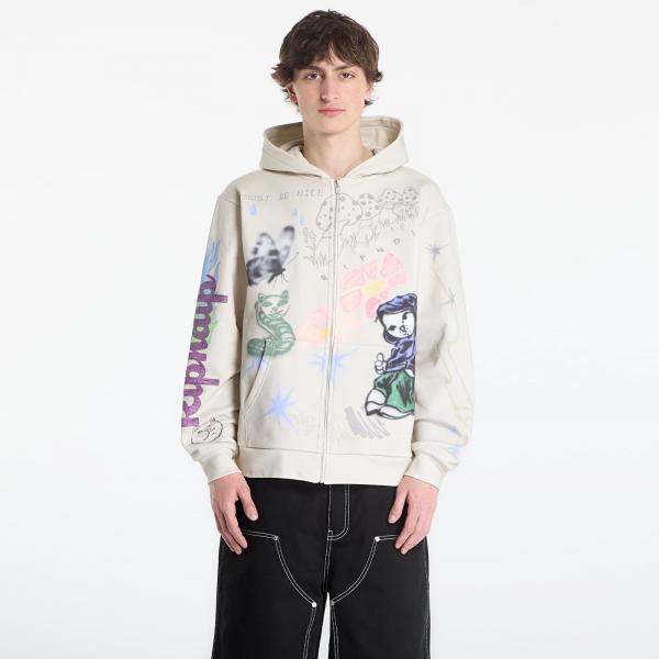 Mikina RIPNDIP Goosebumps Zip Hoodie Bone S