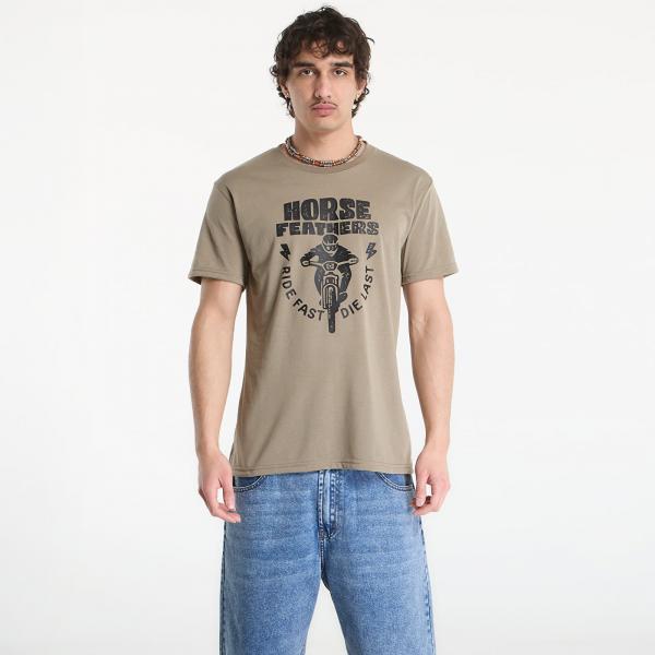 Tričko Horsefeathers Full Send Tech T-Shirt Taupe S