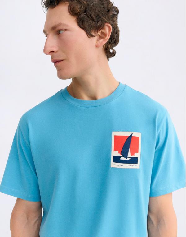 Tričko Thinking MU Optimist Dark Dusk Zach Tee BLUE