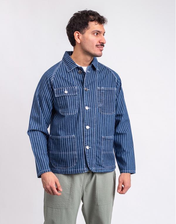 Service Works Pinstripe Denim Coverall 2.0 INDIGO S