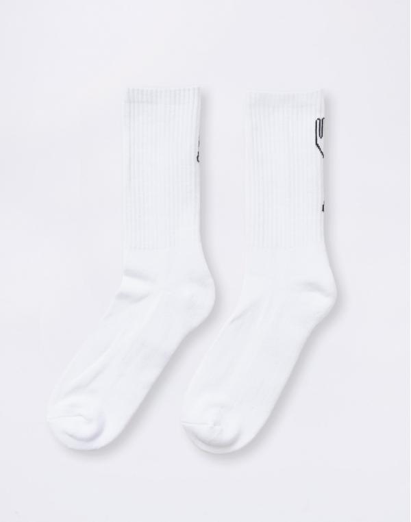 Service Works Knife & Fork Socks WHITE