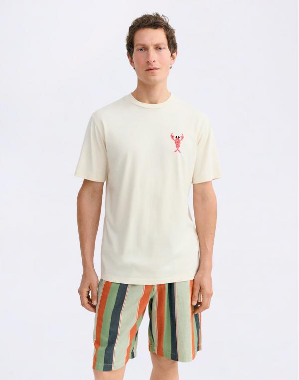 Tričko Thinking MU Lobster Pannacota Zach Tee ECRU