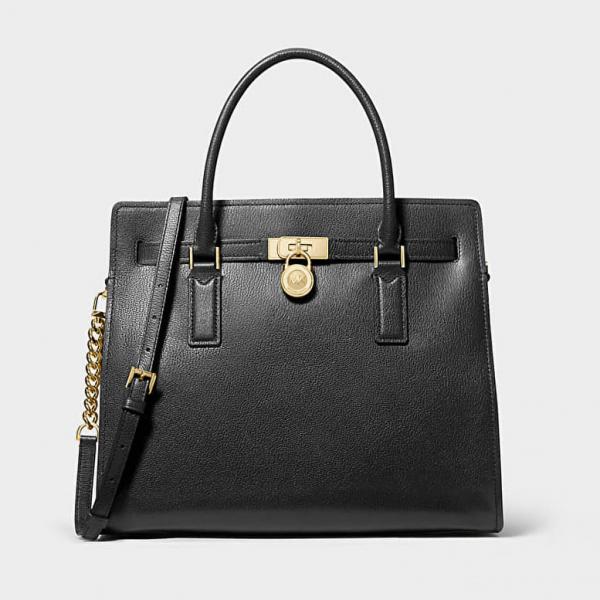 Kabelka Michael Kors Hamilton Moderne Large Leather Satchel Black Universal