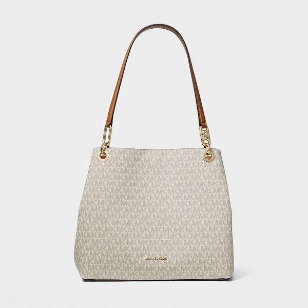 Kabelka Michael Kors Kensington Large Signature Logo Tote Bag Vanilla/ Acorn Universal
