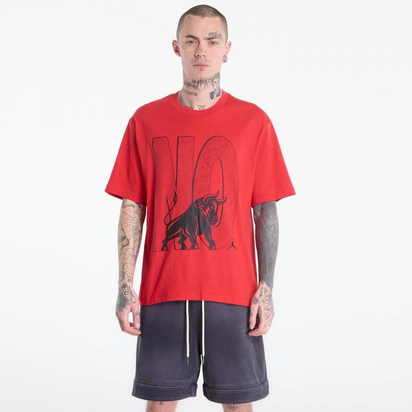 Tričko Jordan Brooklyn Men's T-Shirt Fire Red XL