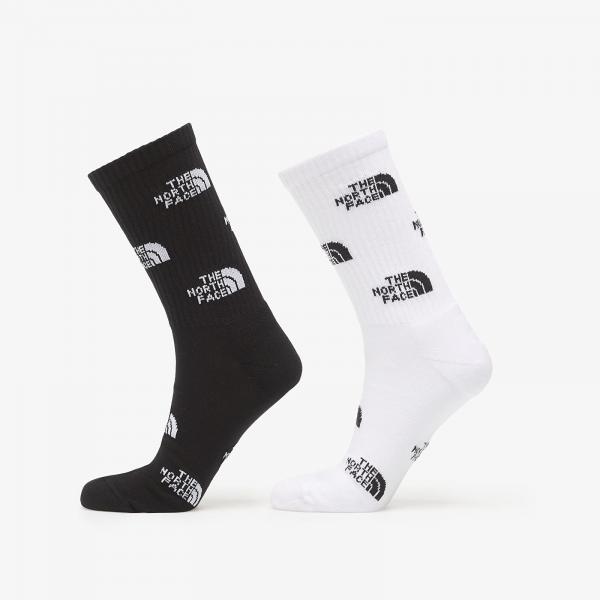 Ponožky The North Face Everyday Crew Sock Logo 2-Pack TNF Black/ TNF White/ Outlet C XS