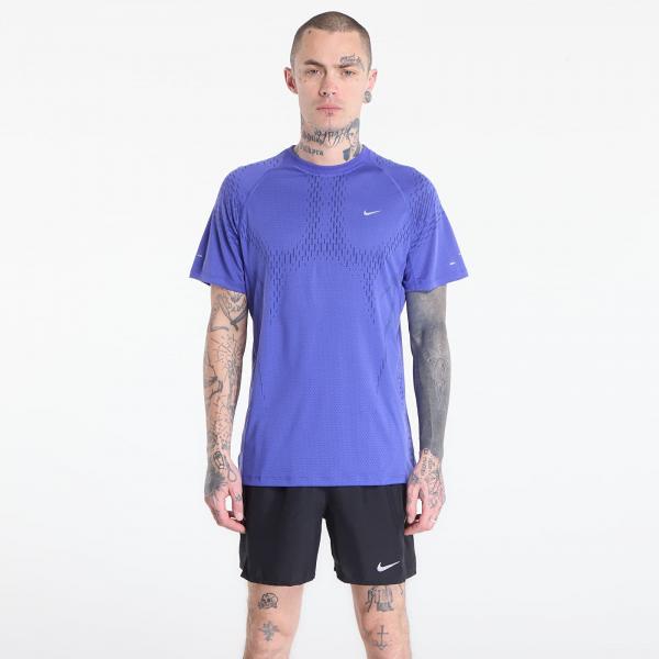 Tričko Nike Stride Plus Men's Dri-FIT ADV Short-Sleeve Running Top Lapis/ Deep Royal Blue/ Reflective Silv M