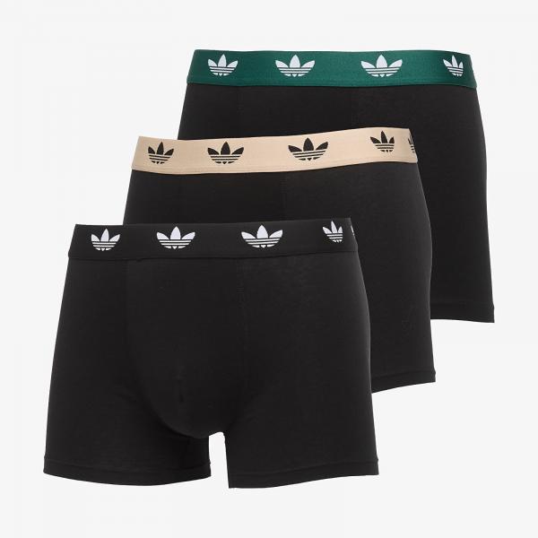 Trenky adidas Trunk 3-Pack Black M
