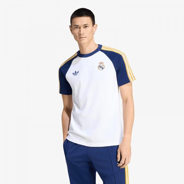 Tričko adidas Real Madrid Originals T-Shirt White/ Dark Blue S