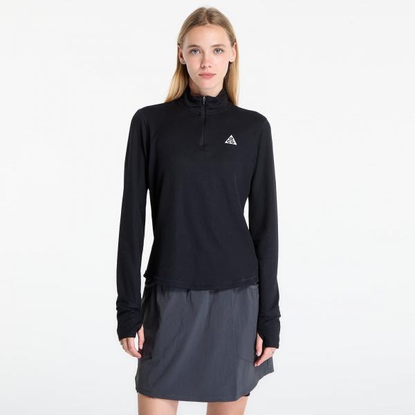 Tričko Nike ACG Women's Dri-FIT 1/2-Zip Trail Running Top Black/ Black/ Summit White L