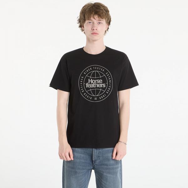 Tričko Horsefeathers Global T-Shirt Black L