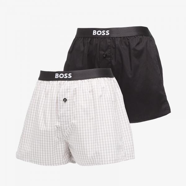 Boxerky Hugo Boss Pack Boxer Shorts Ew Light Grey M