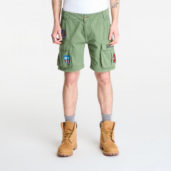 Šortky Alpha Industries Flying Tigers Shorts Vintage Green S/M