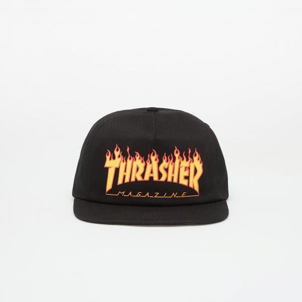 Kšiltovka Thrasher Printed Flame Snapback Black Universal