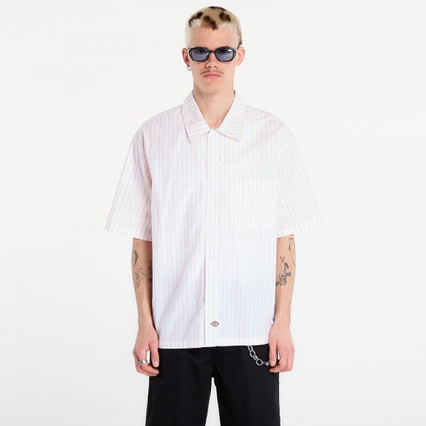 Košile Dickies Venedocia Stripe Shirt Short Sleeve White XL