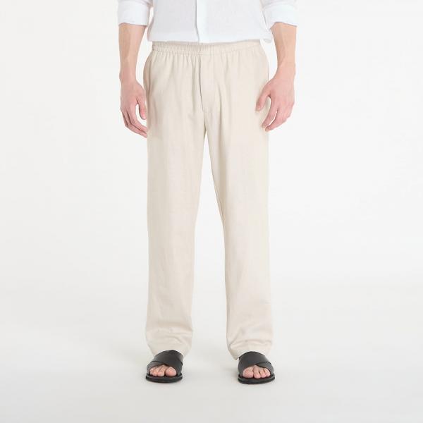 Kalhoty Calvin Klein Straight Linen Pull On Pant Oatmeal Melange XL