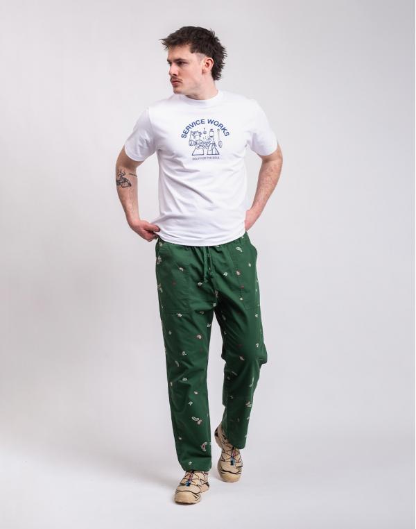 Service Works Paisley Chef Pants FOREST M