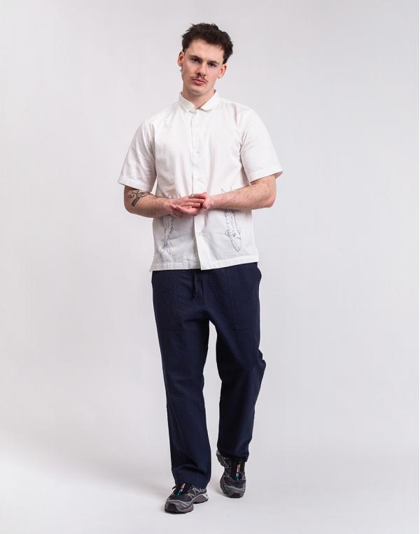 Service Works Seersucker Chef Pants DARK NAVY S