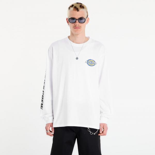 Tričko Dickies Nashport Long Sleeve Tee White XL