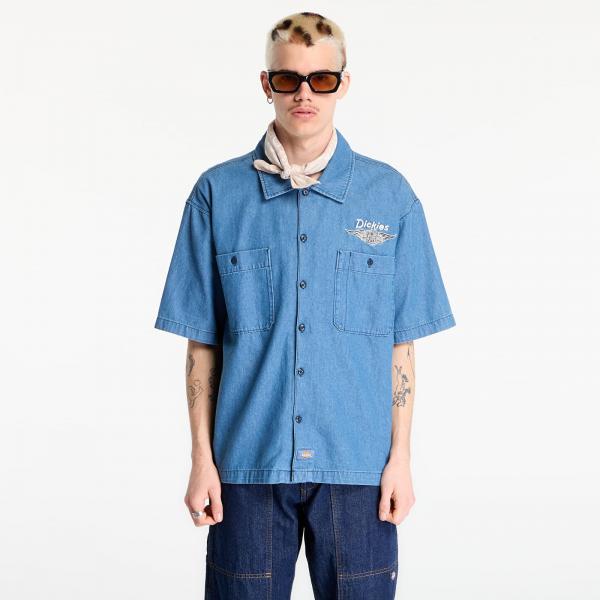Košile Dickies x Harley Davidson M X Hoodie Cbry Wk St Blue M