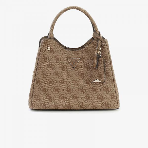 Kabelka GUESS Meridian II Sml Girlfriend Carryall Latte Logo Universal
