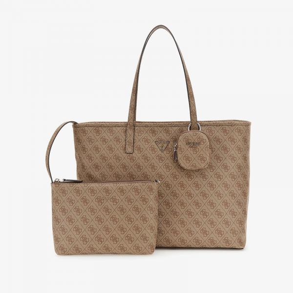 Kabelka GUESS Power Play II Large Tech Tote Latte Logo Universal