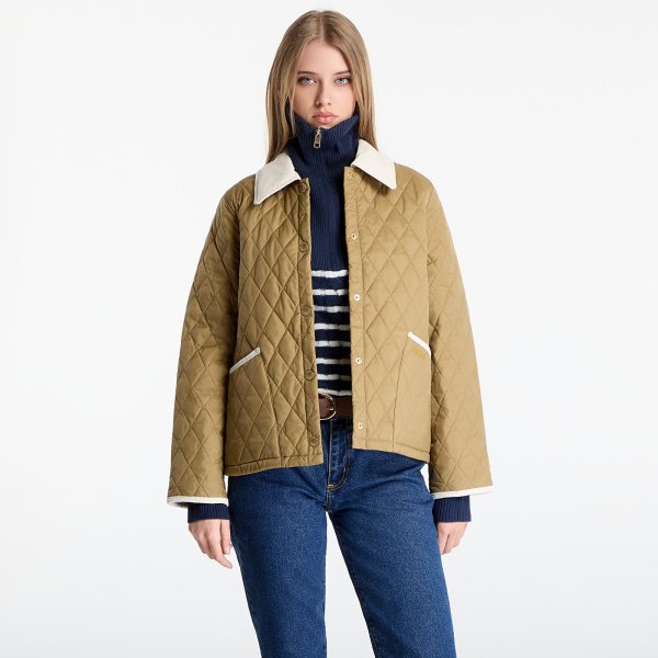 Bunda Barbour Icons Cropped Liddesdale Quilted Jacket Sand/ Dress/ Pearl M