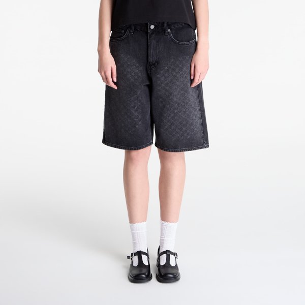 Šortky Daily Paper Laser Monogram Denim Shorts V2 Black XL