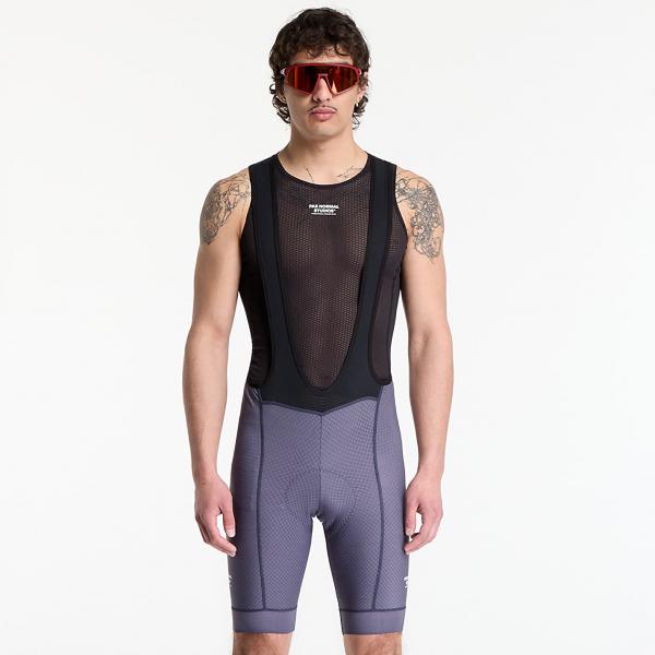 Šortky Pas Normal Studios Essential Bibs Iron Grey L