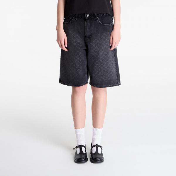 Šortky Daily Paper Laser Monogram Denim Shorts V2 Black XL
