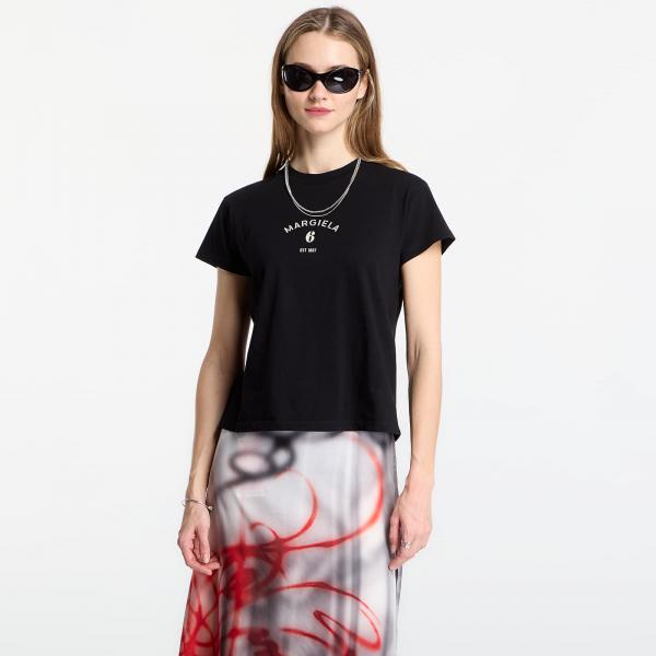 Tričko MM6 Signature Jersey T-Shirt Black L