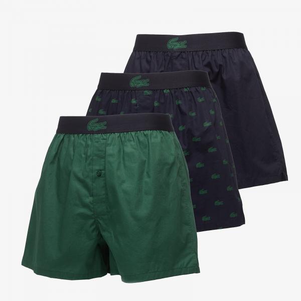 Boxerky LACOSTE Boxer Underwear Abysm/ Green-Abysm M