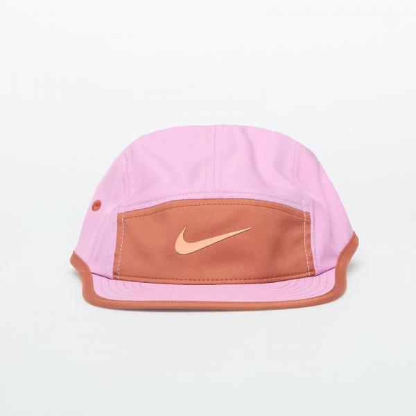 Kšiltovka Nike Fly Dri-FIT Unstructured Swoosh Cap Lt Magenta/ Dusty Peach/ Orange Frost S/M