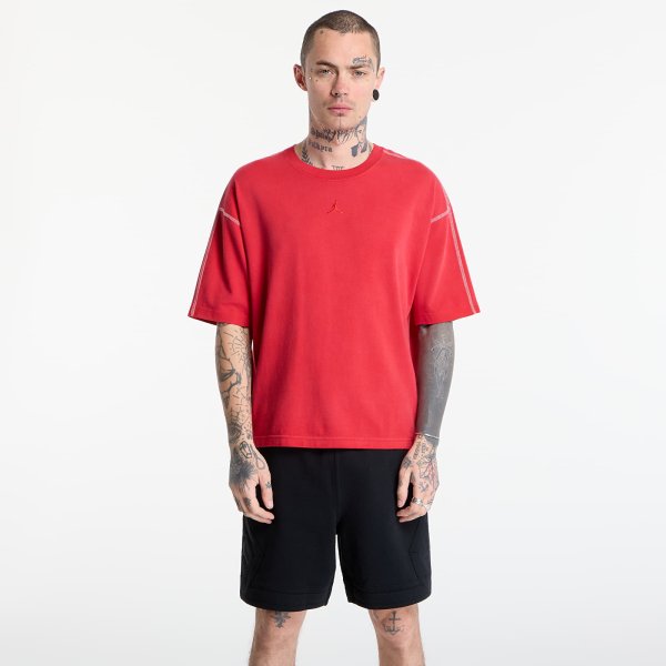 Tričko Jordan Flight Men's Heavyweight Short-Sleeve Top University Red/ Sail/ University Red XS