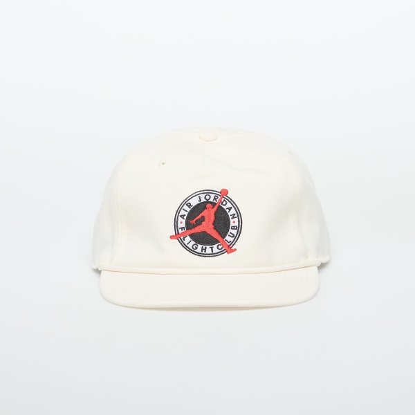 Kšiltovka Jordan Flight Club Pro Unstructured Flat Bill Hat Pale Ivory/ Black L/XL