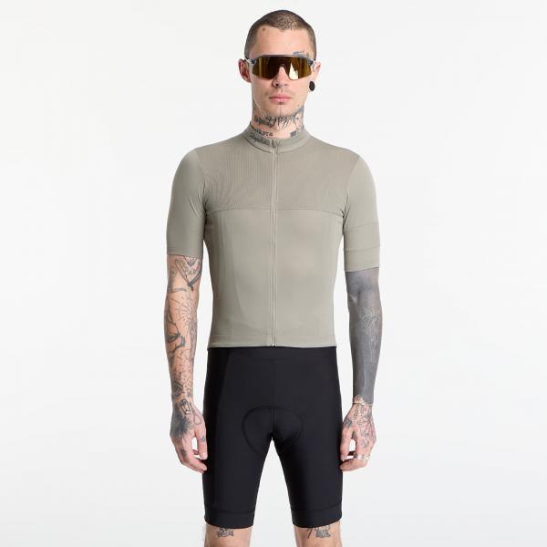 Tričko Rapha Men's Brevet Element Jersey Khaki/ Black L