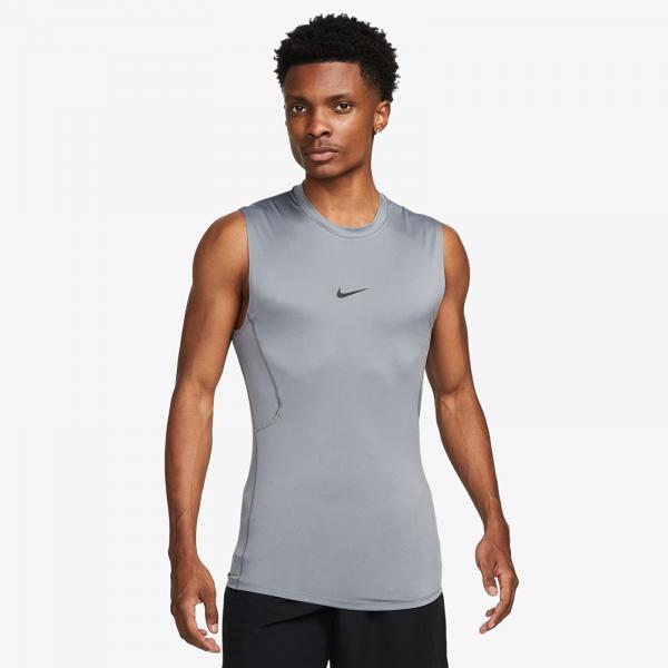 Tílko Nike Pro Men's Dri-FIT Tight Sleeveless Fitness Top Smoke Grey/ Black M